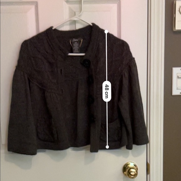 Dex Dark grey knit Short Cardigan - Picture 6 of 7